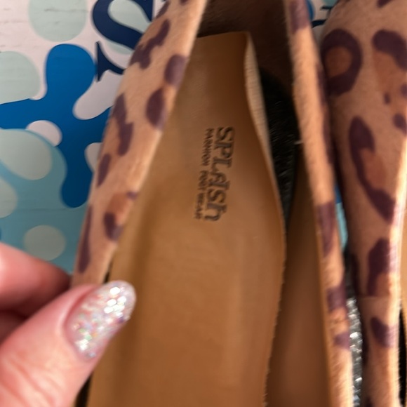 Women’s Splash Animal Leopard Print Heels Sz 7.5 - Picture 4 of 7